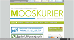 Desktop Screenshot of mooskurier.de